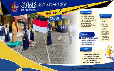 AYO IKUTI PENDATAAN AWAL SPMB SMPN 3 ROGOJAMPI
